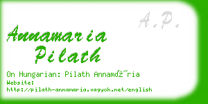 annamaria pilath business card